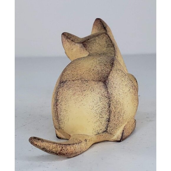 Border Fine Arts Cubist Cat Kitten Lying Down Figurine HTF RARE - Picture 4 of 7